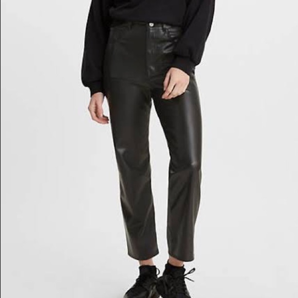 Levi’s Ribcage Faux Leather Pants